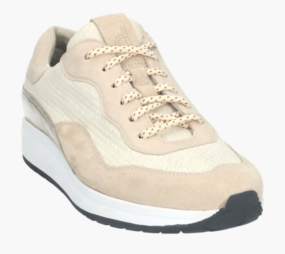 Durea Sneaker 6319 609 2047 Licht Taupe Ivoor Wijdte M - 8721149434007