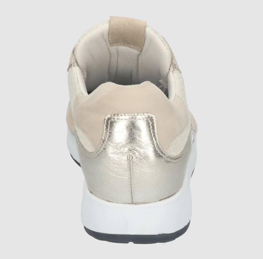 Durea Sneaker 6319 609 2047 Licht Taupe Ivoor Wijdte M - 8721149434007