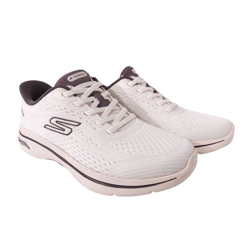 Skechers Hands-Free Slip-Ins Go Walk Arch Fit 2.0 Kathy 125342 WPR White Purple Machine Washable - 198739851779