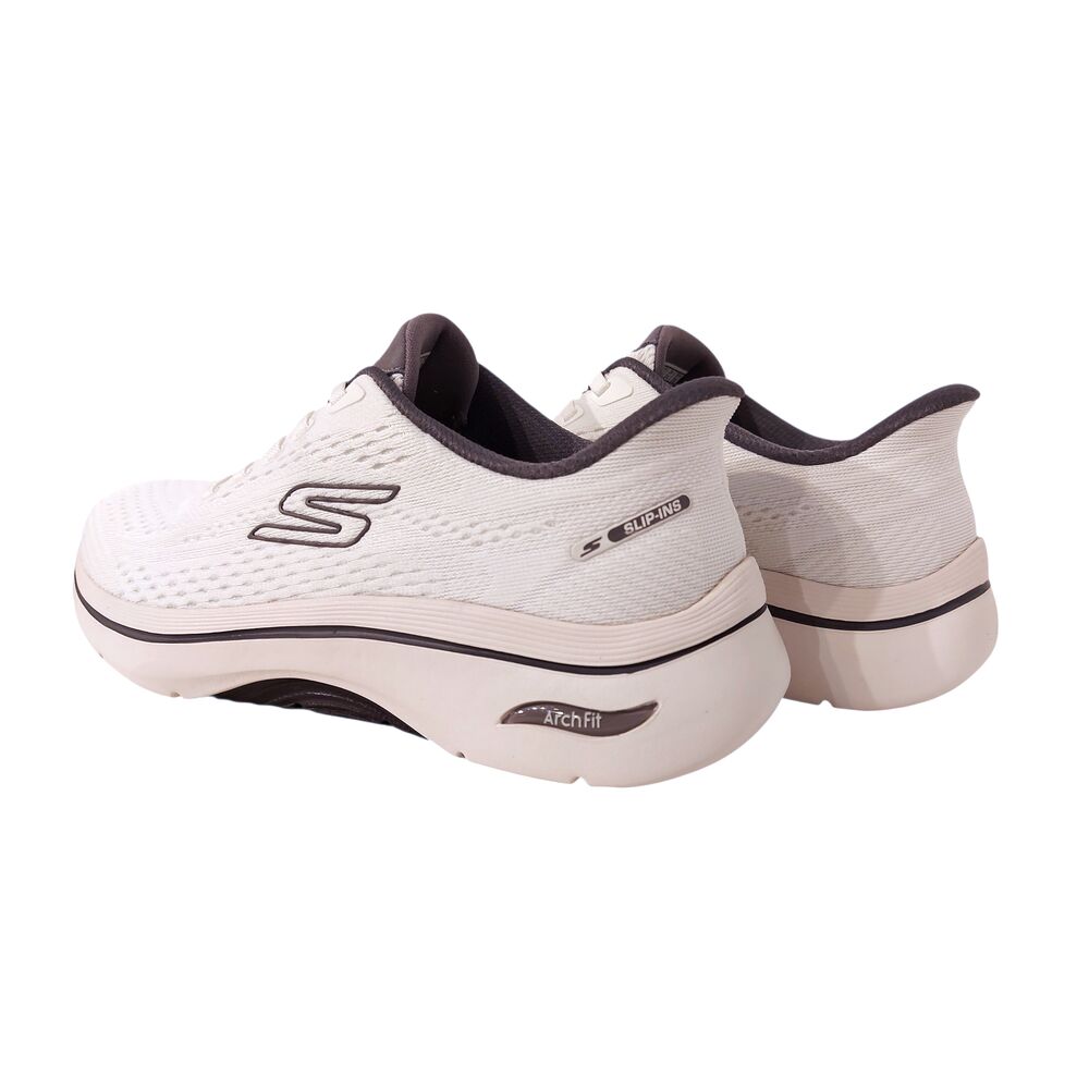 Skechers Hands-Free Slip-Ins Go Walk Arch Fit 2.0 Kathy 125342 WPR White Purple Machine Washable - 198739851731
