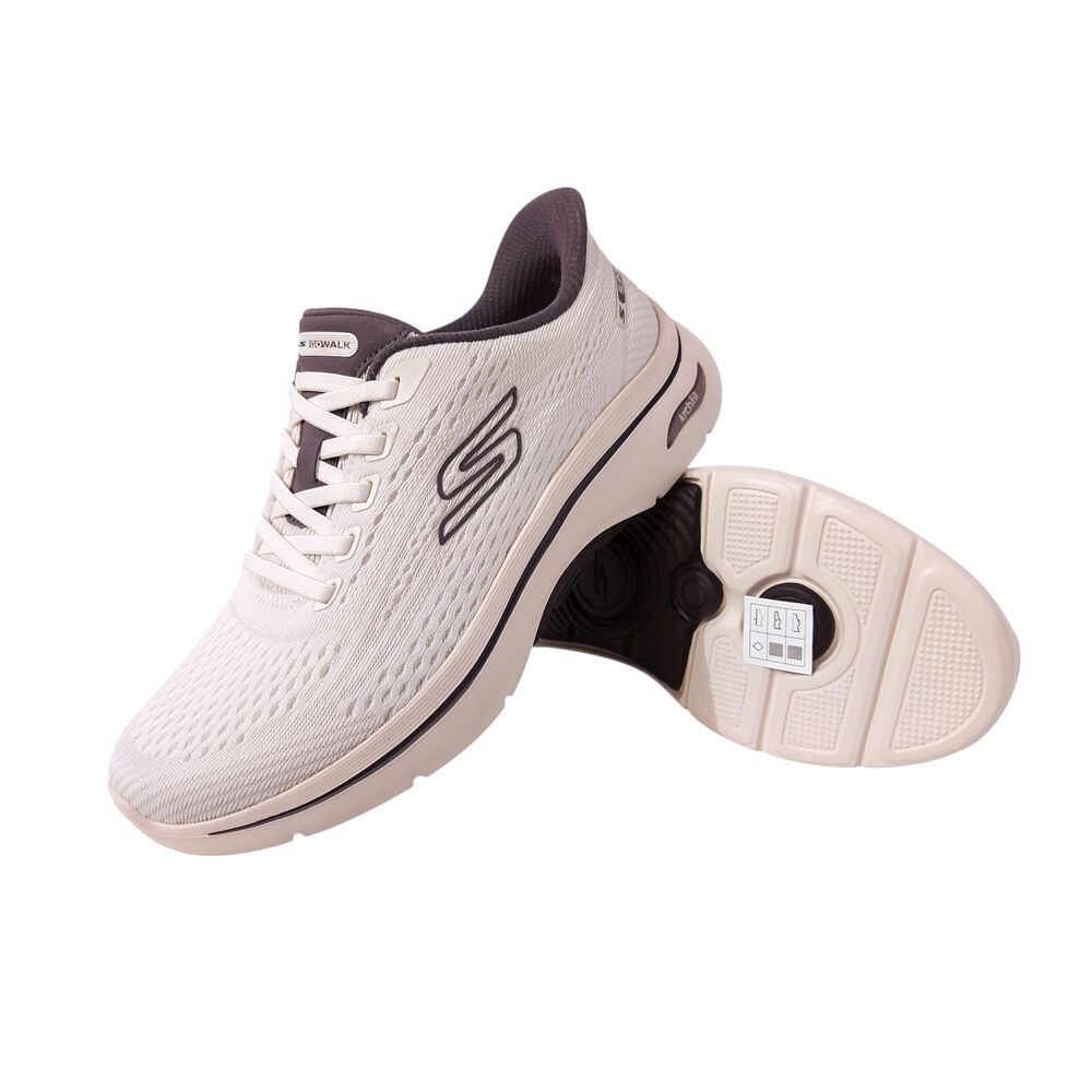 Skechers Hands-Free Slip-Ins Go Walk Arch Fit 2.0 Kathy 125342 WPR White Purple Machine Washable - 198739851779