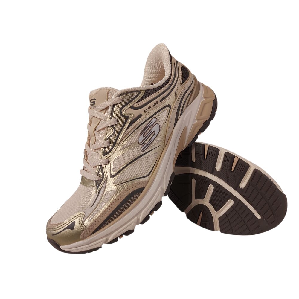 Skechers Instapper Hands-Free Slip-Ins Stamina Sport 150710 NTGD Natural Gold - 198739828566
