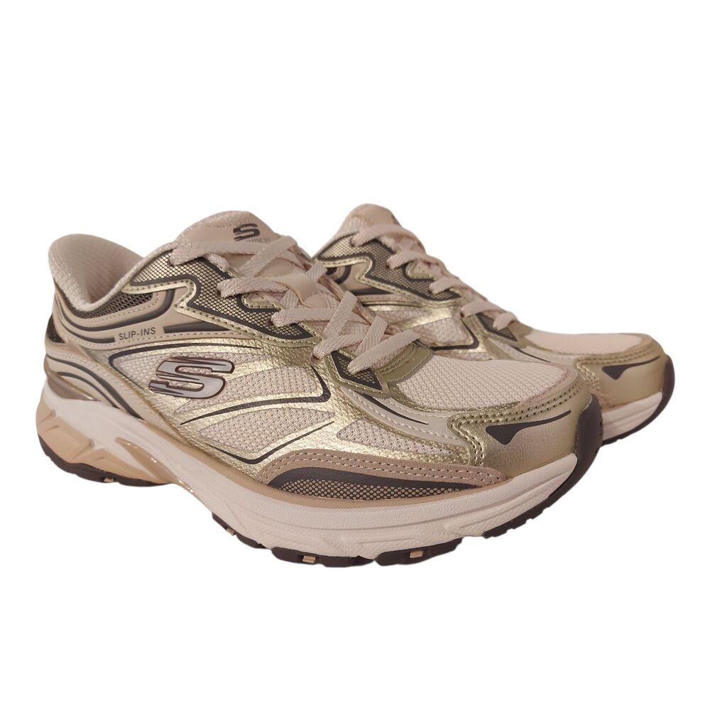 Skechers Instapper Hands-Free Slip-Ins Stamina Sport 150710 NTGD Natural Gold - 198739828580