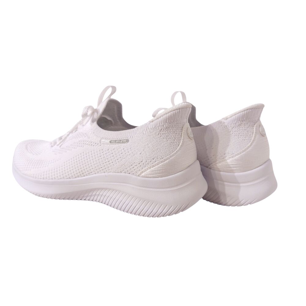 Skechers Instapper Hands-Free Slip-Ins Ultra Flex 4.0 150801 WHT White Machine Washable - 199252484611