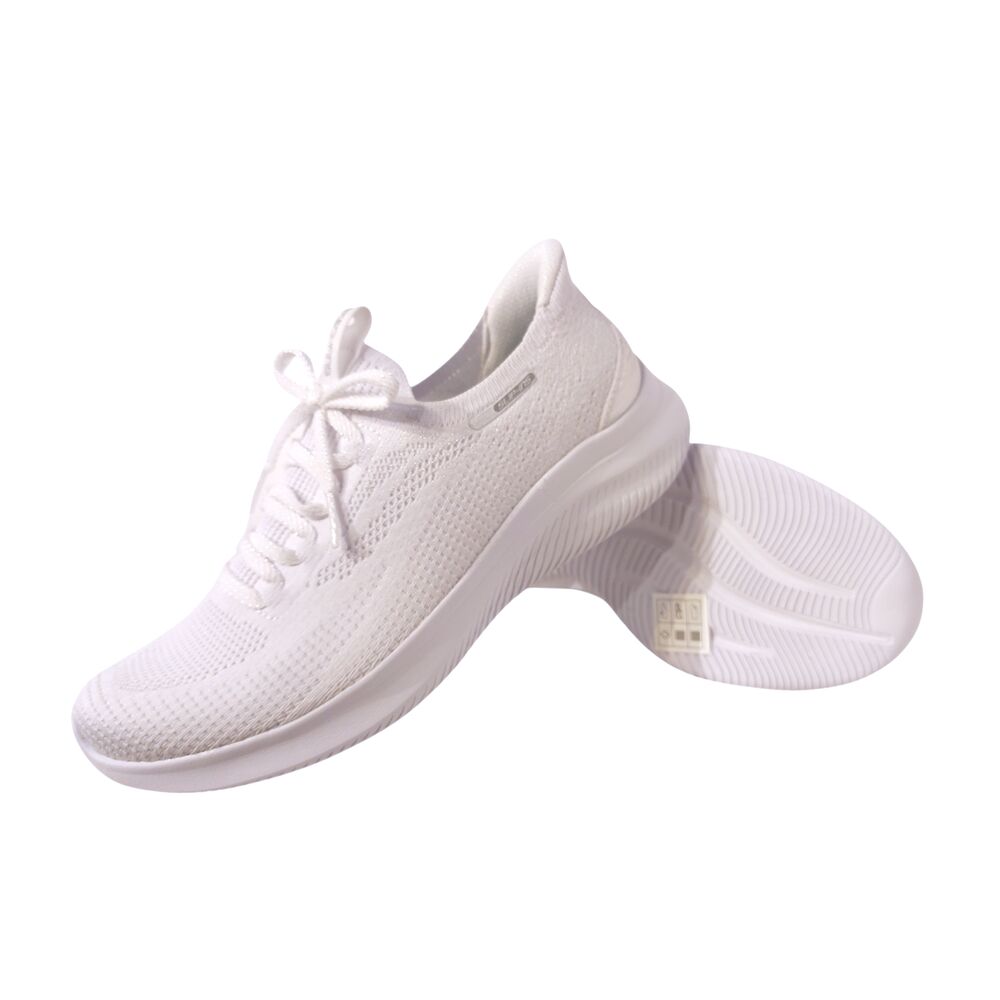 Skechers Instapper Hands-Free Slip-Ins Ultra Flex 4.0 150801 WHT White Machine Washable - 199252484611