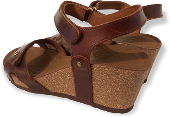 Panama Jack Sandaal Julia Clay B1 Pull-Up Cuero Bark Bruin - 8433991586475