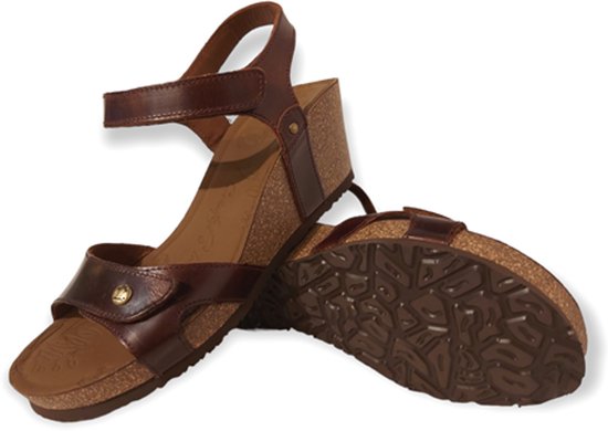 Panama Jack Sandaal Julia Clay B1 Pull-Up Cuero Bark Bruin - 8433991586482