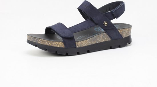 Panama Jack Sandaal Selma Basics B1 Nubuck Marino Navy Blauw - 8434823812403