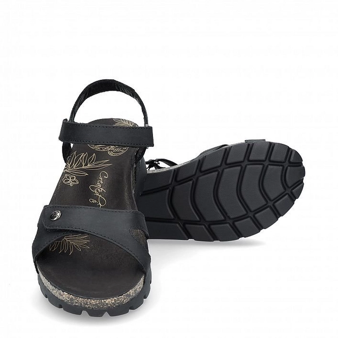 Panama Jack Sandaal Sulia Basics B2 Napa Grass Negro Zwart - 8433991643000