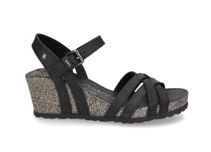 Panama Jack Sandaal Vera Basics B1 Napa Grass Negro Zwart - 8433991592704
