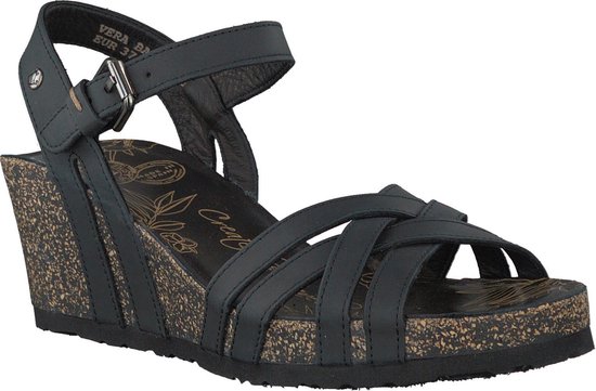 Panama Jack Sandaal Vera Basics B1 Napa Grass Negro Zwart - 8433991592704