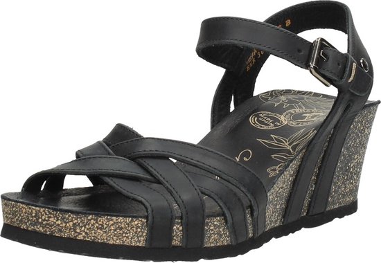 Panama Jack Sandaal Vera Basics B1 Napa Grass Negro Zwart - 8433991592681