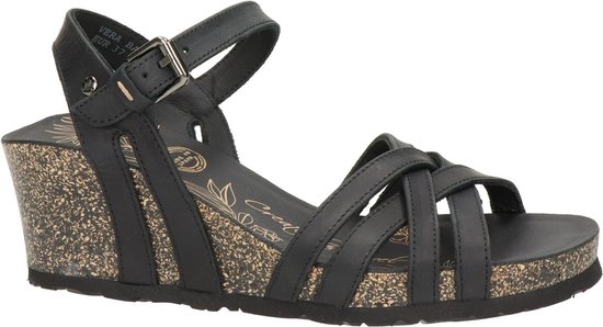 Panama Jack Sandaal Vera Basics B1 Napa Grass Negro Zwart - 8433991592704