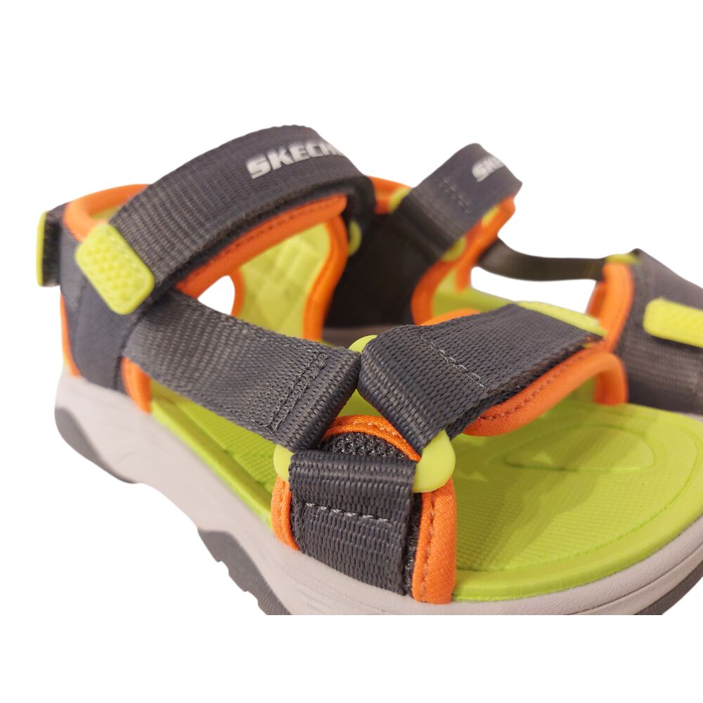 Skechers Sandaal Tread Seeker 407013L CCOR Charcoal Orange Machine Washable - 199252349453