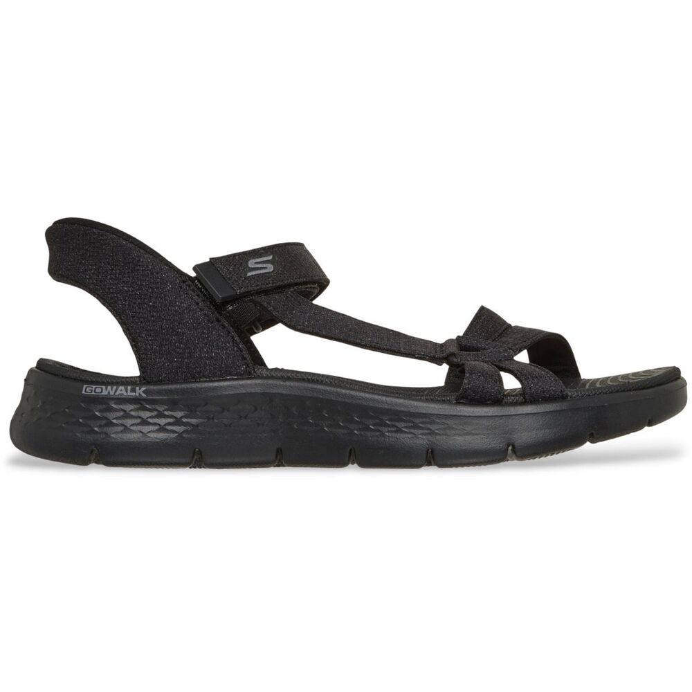 Skechers Sandaal Go Walk Flex Sandal-Illuminate 141481/BBK Zwart Slip-Ins Machine Washable - 197627456133