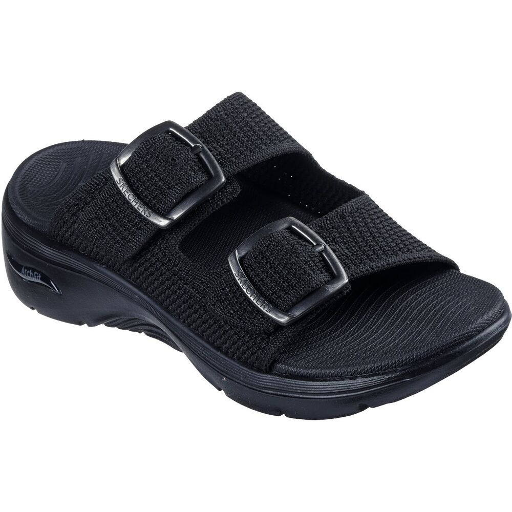 Skechers Slipper Go Walk Arch Fit 2.0 Chloe 140871 BBK Black - 198739088618