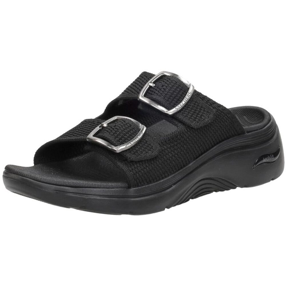 Skechers Slipper Go Walk Arch Fit 2.0 Chloe 140871 BBK Black - 198739088649