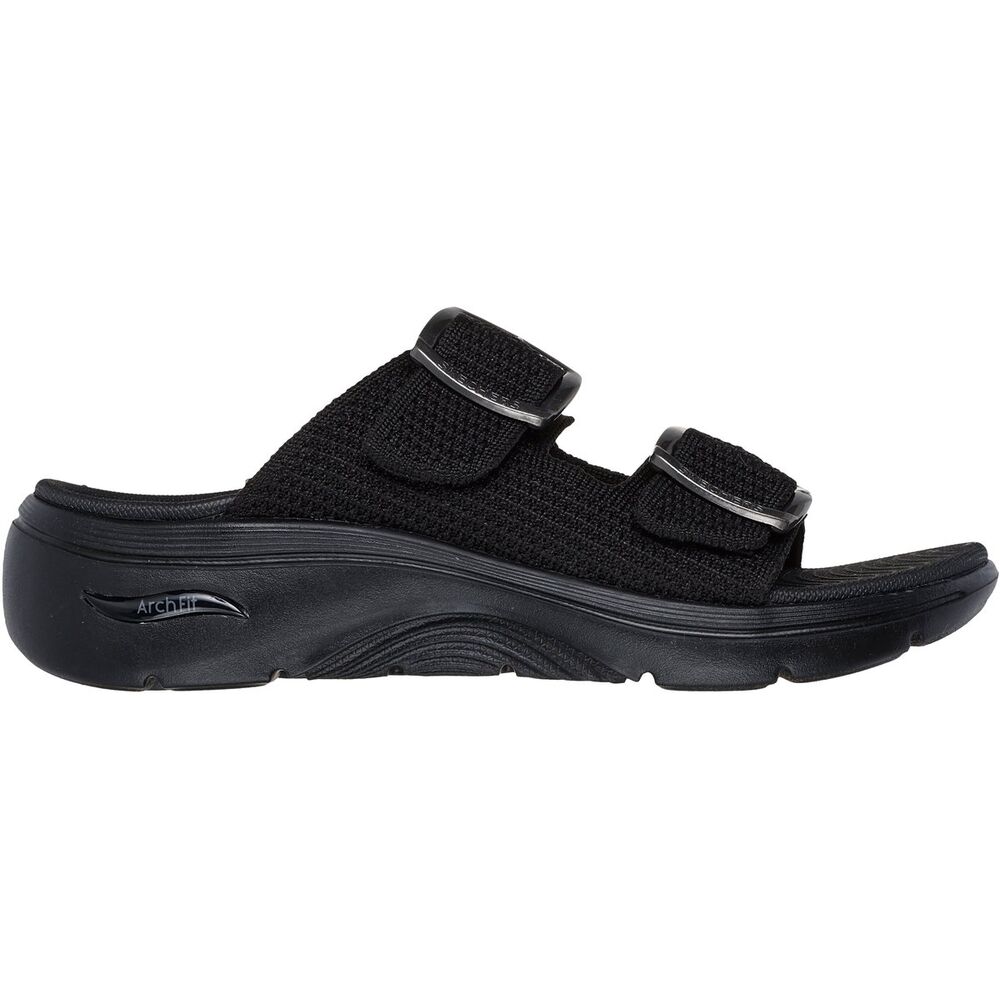Skechers Slipper Go Walk Arch Fit 2.0 Chloe 140871 BBK Black - 198739088618