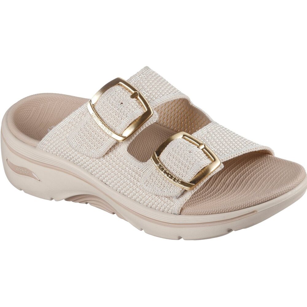 Skechers Slipper Go Walk Arch Fit 2.0 Chloe 140871 NAT Naturel - 198376902391