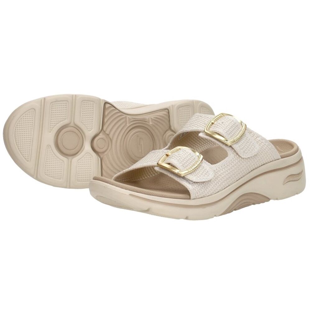 Skechers Slipper Go Walk Arch Fit 2.0 Chloe 140871 NAT Naturel - 198376902391