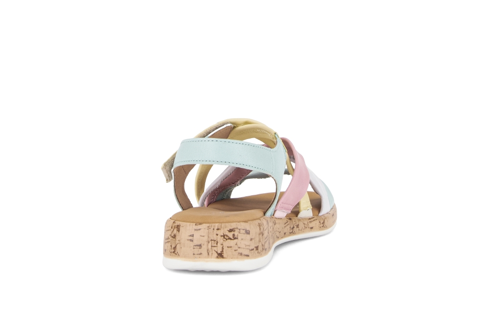Gabor Sandaal 82.736.23 Nappa Nava Glacier Geel Roze Blauw Combi - 4068283839454