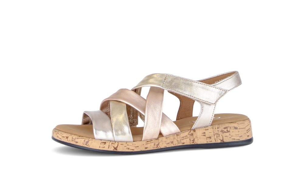 Gabor Sandaal 82.736.82 Puder Plat Roze Goud Metallic Combi - 4068283839140