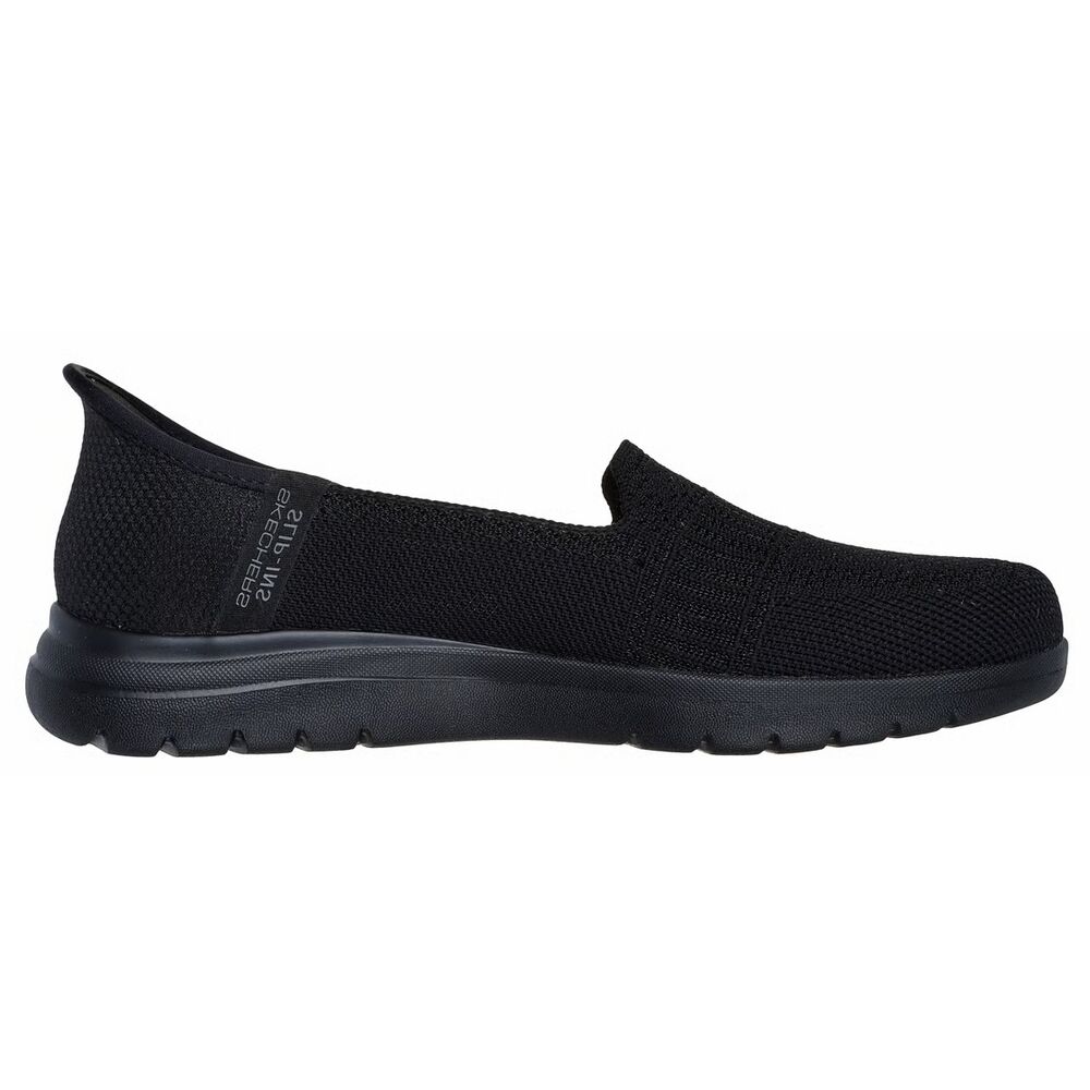 Skechers Instapper Hands-Free Slip-Ins On The Go Flex Clover 138182 BBK Black Machine Washable - 197627454634