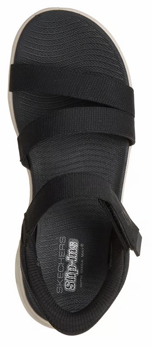 Skechers Sandaal Go Walk Glide-Step 2.0 Sandal Ella 141269 BKW Black White - 199025329927