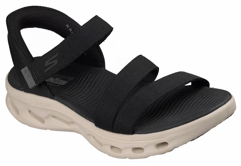 Skechers Sandaal Go Walk Glide-Step 2.0 Sandal Ella 141269 BKW Black White - 199025329873