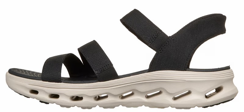 Skechers Sandaal Go Walk Glide-Step 2.0 Sandal Ella 141269 BKW Black White - 199025329873