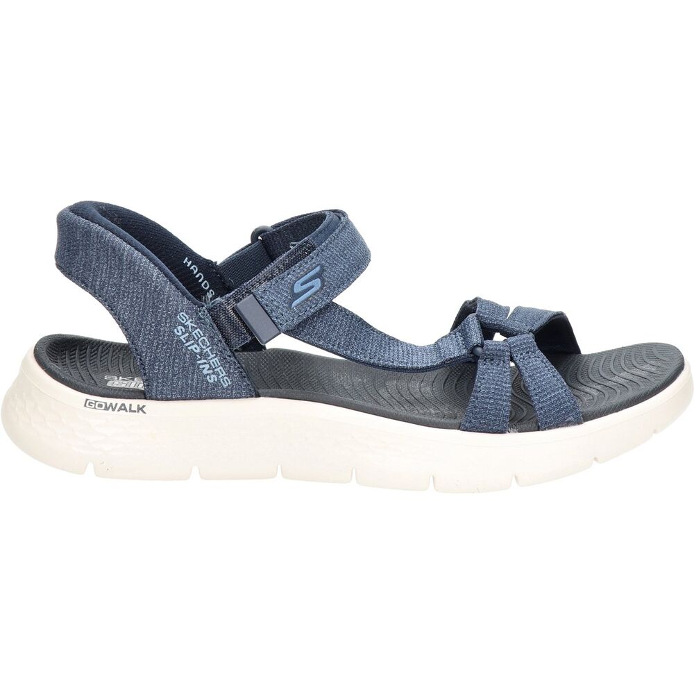 Skechers Sandaal Hands Free Slip-Ins Go Walk Flex Sandal-Illuminate 141481 NVY Navy Machine Washable - 197627456188