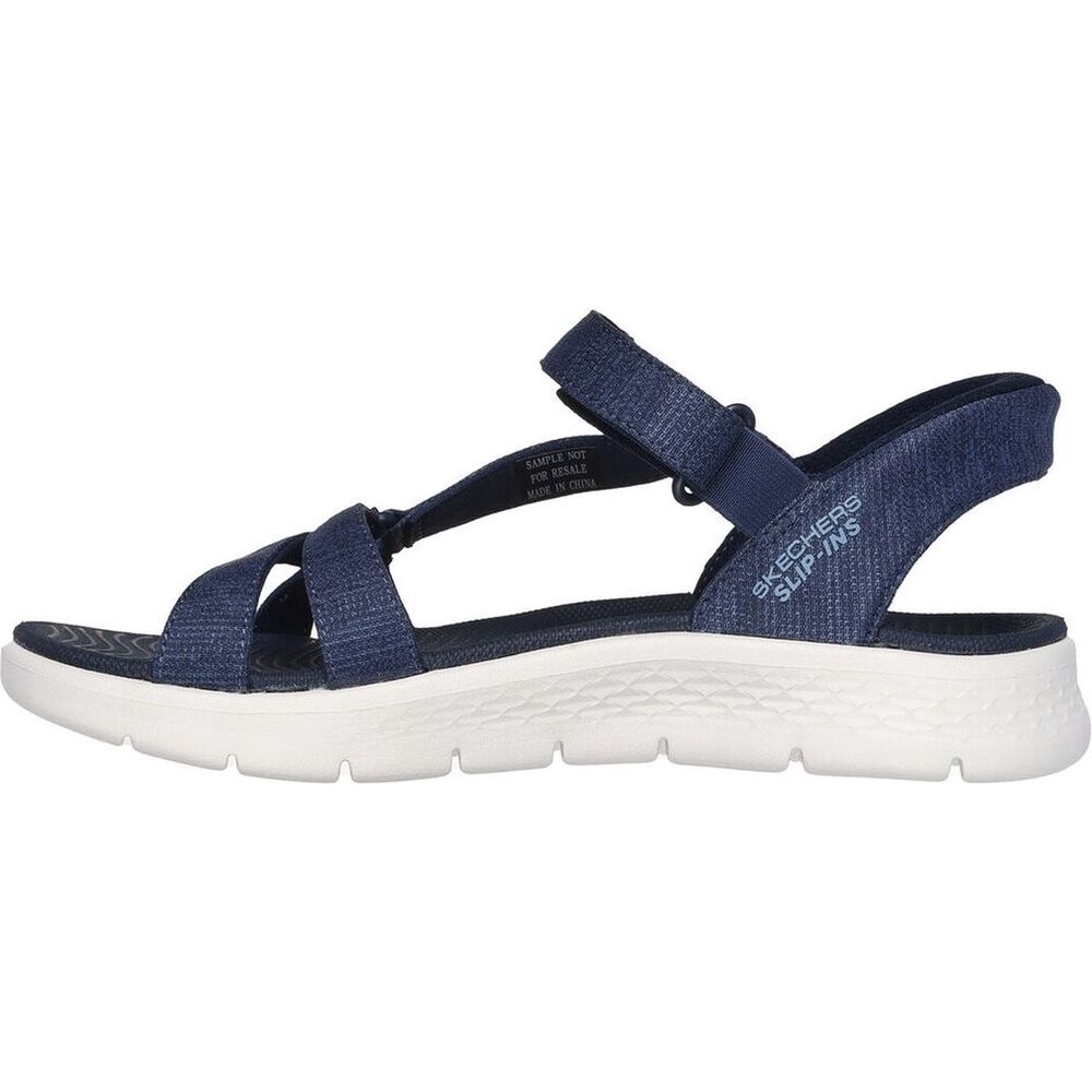 Skechers Sandaal Hands Free Slip-Ins Go Walk Flex Sandal-Illuminate 141481 NVY Navy Machine Washable - 197627456218