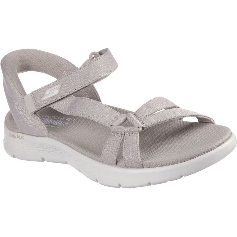 Skechers Sandaal Hands Free Slip-Ins Go Walk Flex Sandal-Illuminate 141481 TPE Taupe Machine Washable - 197976582262