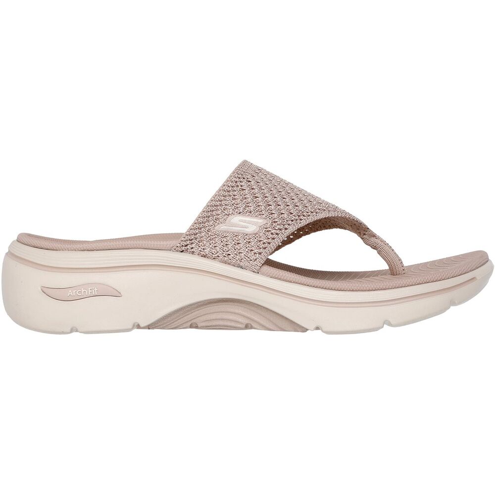 Skechers Slipper Go Walk Arch Fit 2.0 Sandal Carrie 140861/TPE Taupe - 198376911997