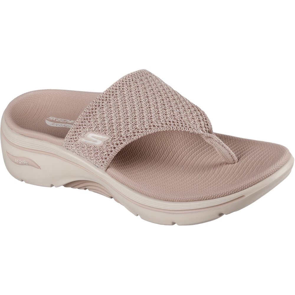 Skechers Slipper Go Walk Arch Fit 2.0 Sandal Carrie 140861/TPE Taupe - 198376912017