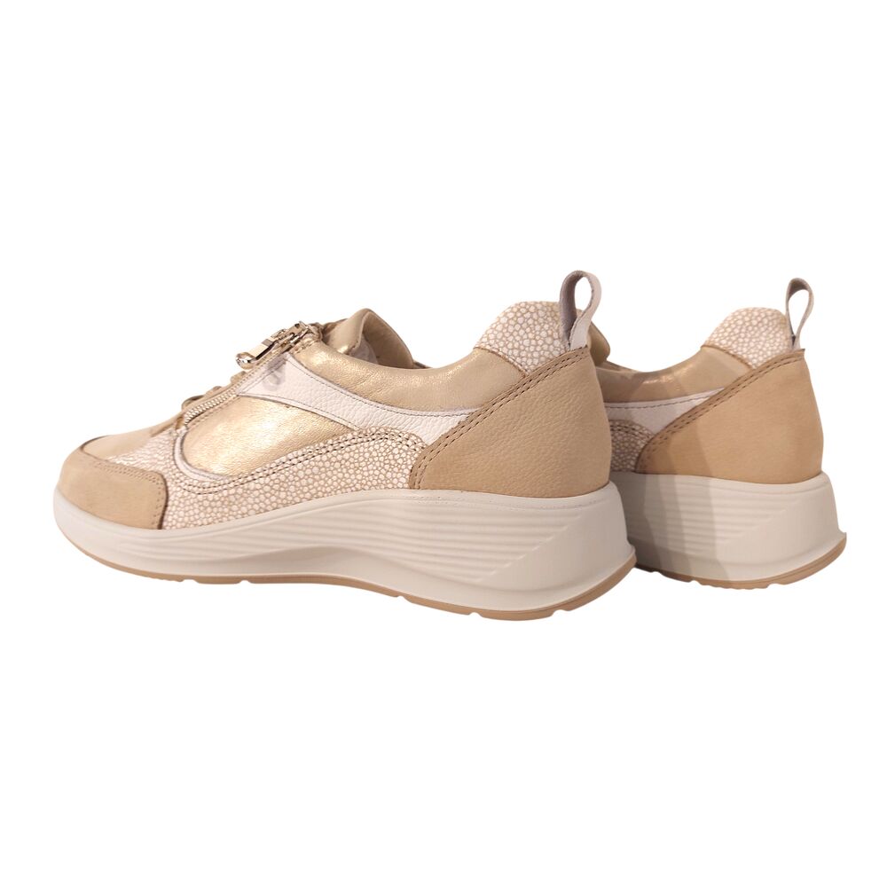 Waldlaufer Sneaker 698008 401 095 Desert Lightgold Goud Combi Wijdte K - 4069134402704