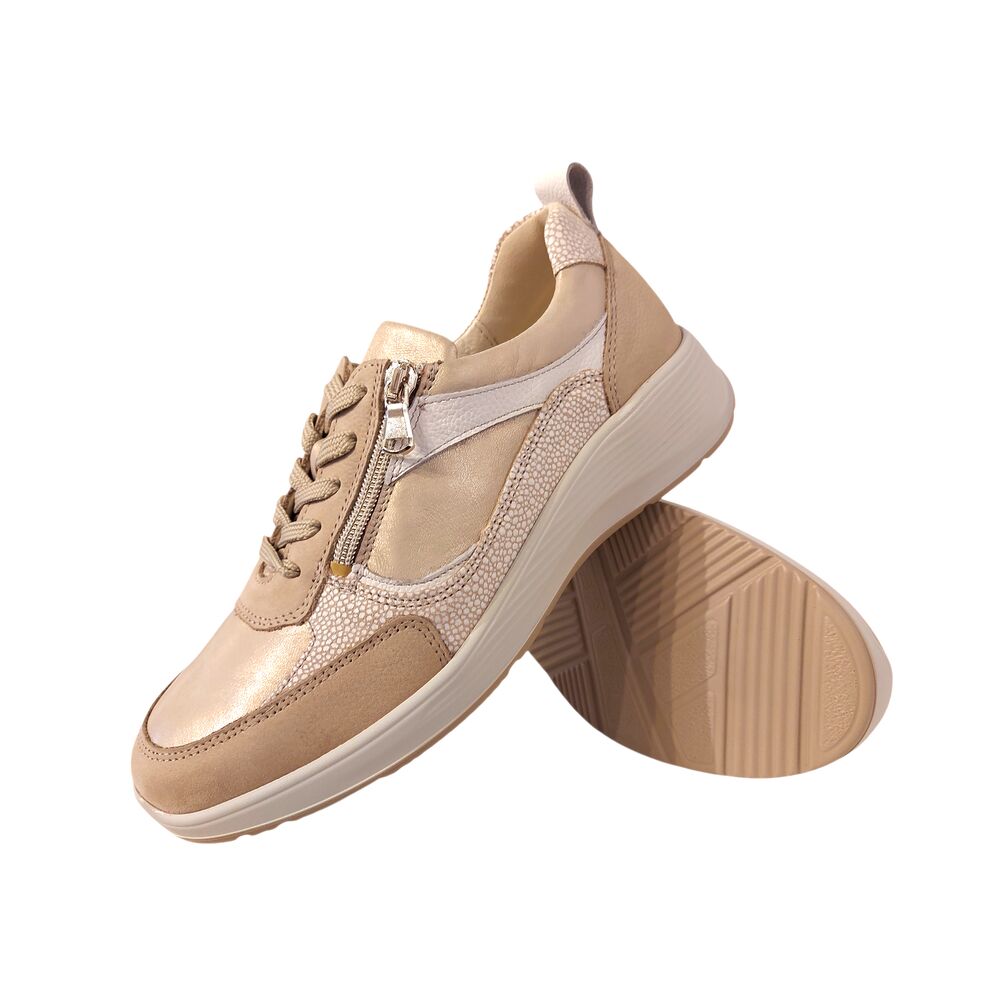 Waldlaufer Sneaker 698008 401 095 Desert Lightgold Goud Combi Wijdte K - 4069134402780