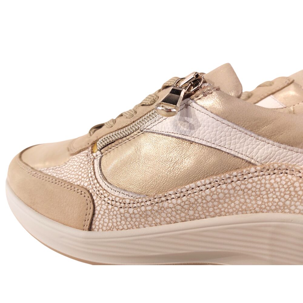 Waldlaufer Sneaker 698008 401 095 Desert Lightgold Goud Combi Wijdte K - 4069134402773