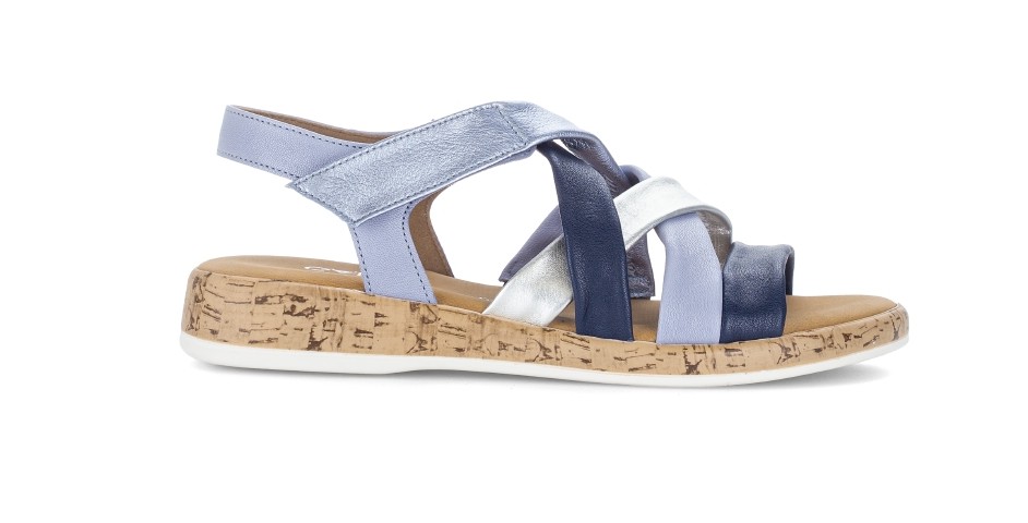 Gabor Sandaal 82.736.26 Nappa Metal Marine Blauw Combi Wijdte G - 4068283729755
