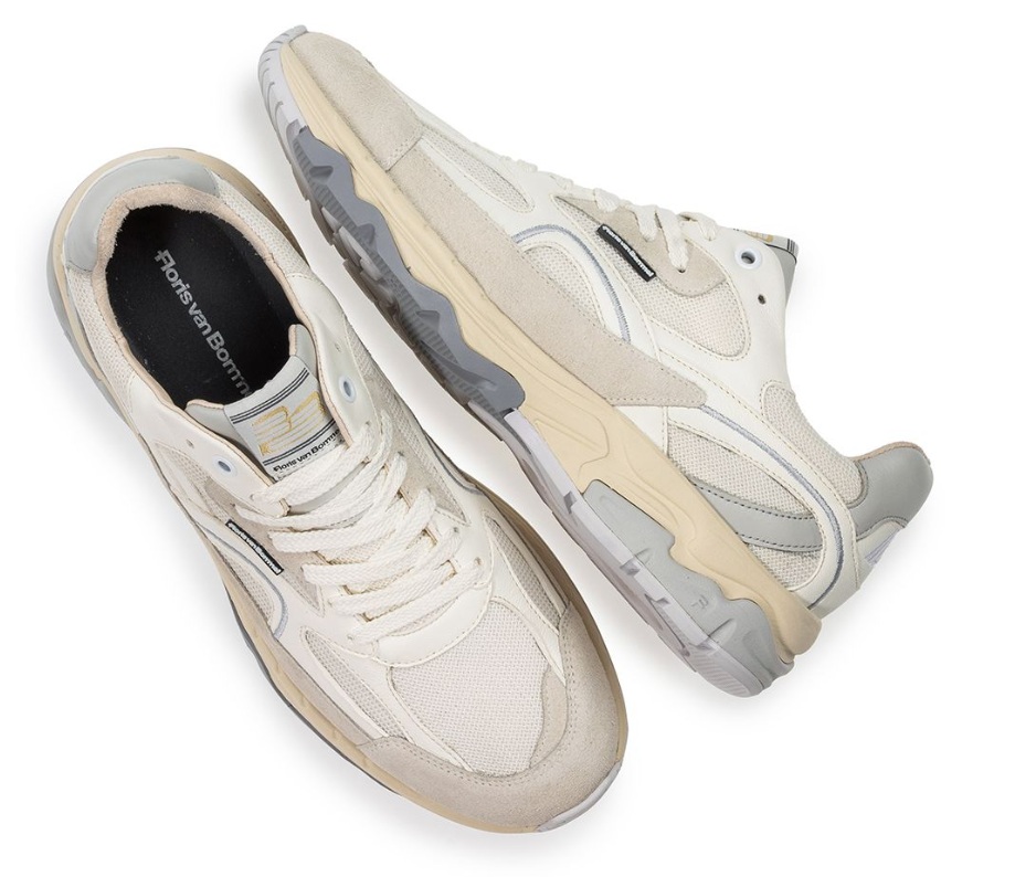 Floris van Bommel Sneaker De Rezer 01.32 SFM-10258-61-01 Dark White - 8720244937123