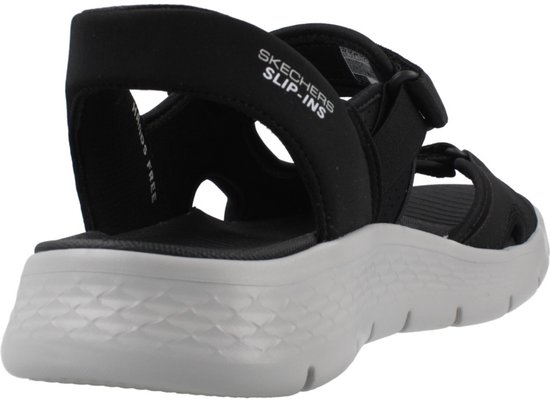 Skechers Sandaal Go Walk Flex Sandal Easy Entry 229210 BKGY Black Gray Machine Washable - 197627661346