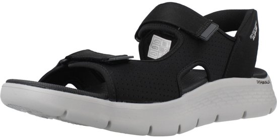 Skechers Sandaal Go Walk Flex Sandal Easy Entry 229210 BKGY Black Gray Machine Washable - 197627661353