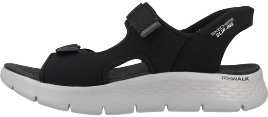Skechers Sandaal Go Walk Flex Sandal Easy Entry 229210 BKGY Black Gray Machine Washable - 197627609317