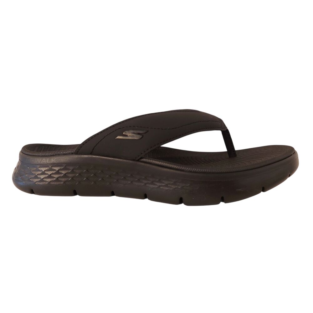 Skechers Slipper Go Walk Flex Vallejo 229202 BBK Black Machine Washable - 196642668507