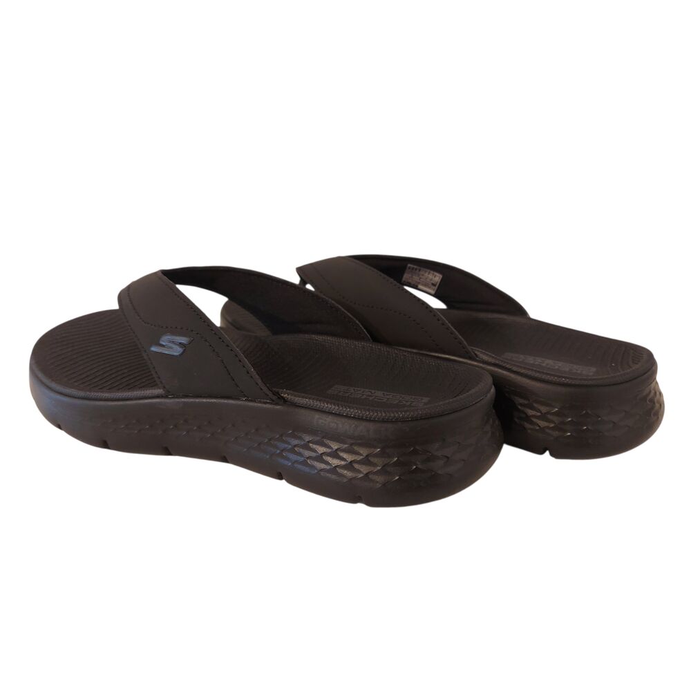 Skechers Slipper Go Walk Flex Vallejo 229202 BBK Black Machine Washable - 197627562704