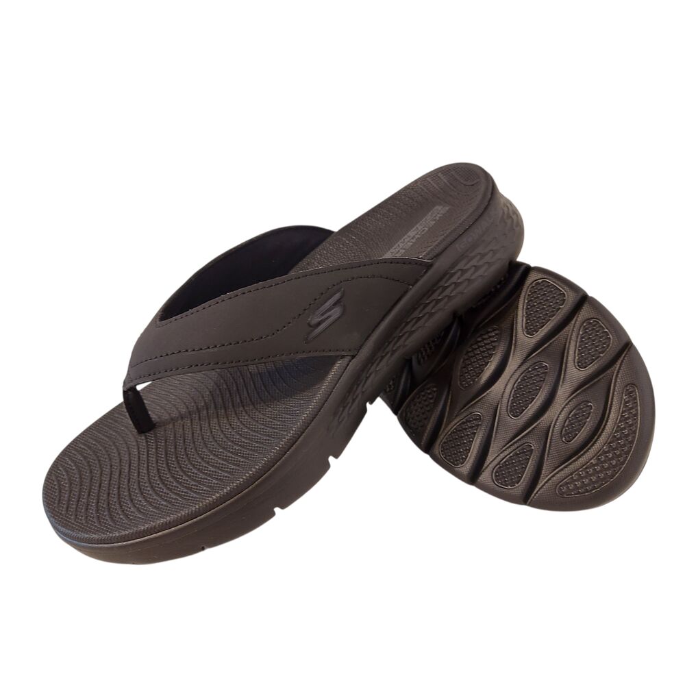Skechers Slipper Go Walk Flex Vallejo 229202 BBK Black Machine Washable - 197627562698
