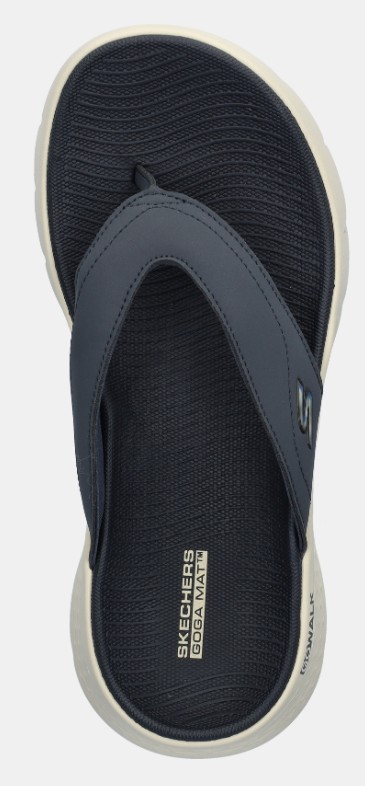 Skechers Slipper Go Walk Flex Vallejo 229202 NVY Navy Machine Washable - 196642845311