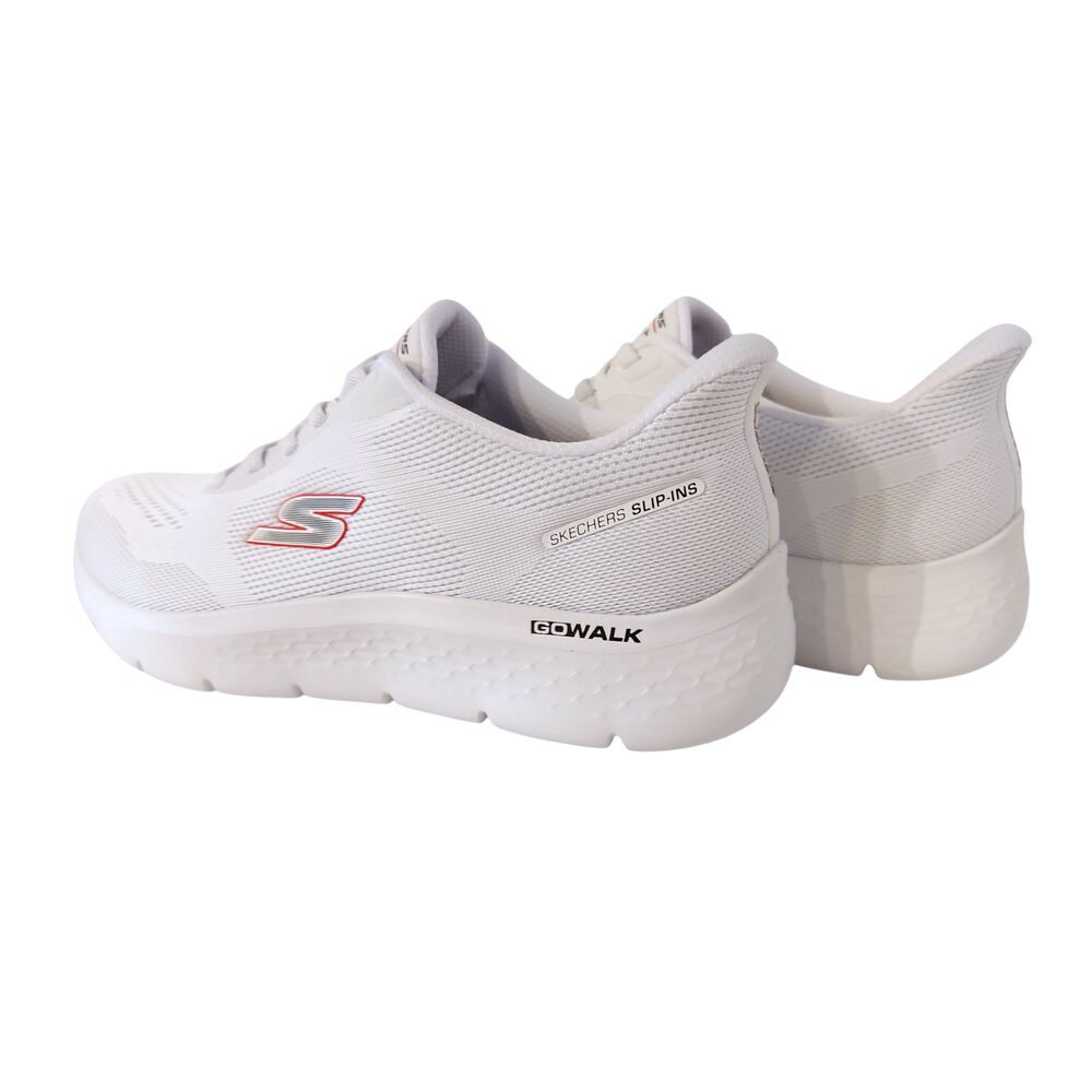 Skechers Instapper Hands-Free Slip-Ins Go Walk Flex Master 216924 WRD White Red - 199252688675