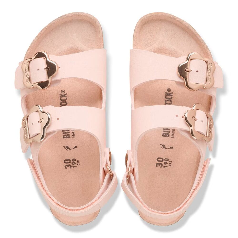 Birkenstock Sandaal Milano AS Flower 1031667 Light Rose Tonal Smal - 4067707763962