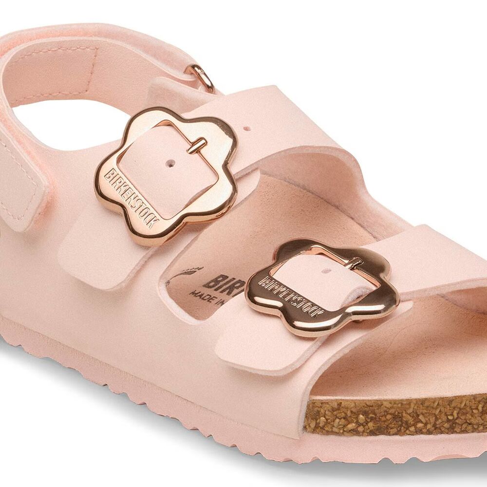 Birkenstock Sandaal Milano AS Flower 1031667 Light Rose Tonal Smal - 4067707765423